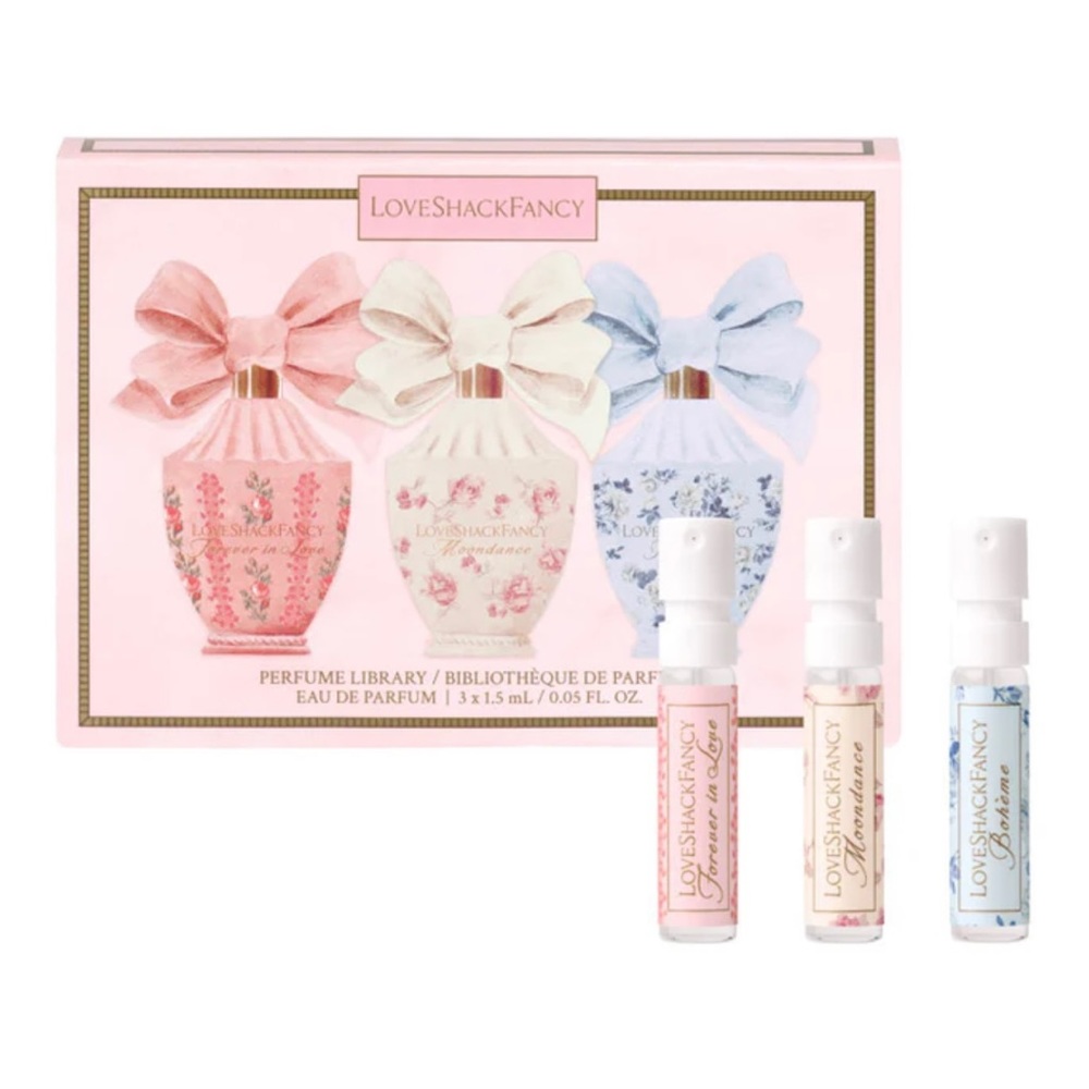 Loveshackfancy mini perfume sample set